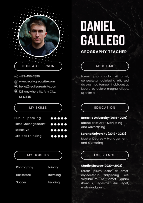 Dice Resume | 10 Designer Resume Editable Templates - Image 5