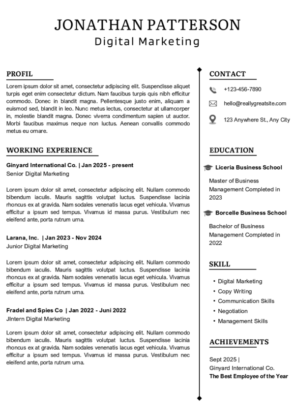 Dice Resume | 10 ATS Friendly and Editable Resume Templates - Image 6
