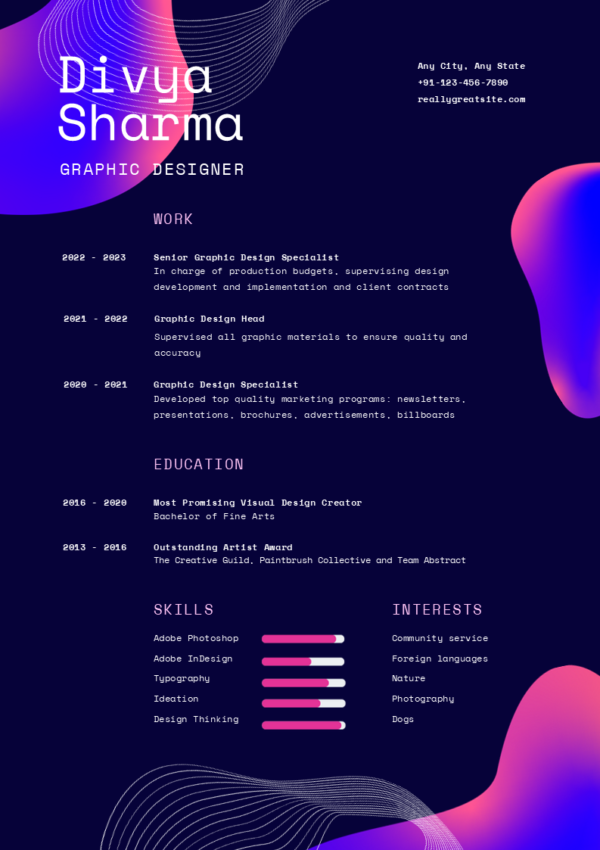 Dice Resume | 10 Designer Resume Editable Templates - Image 6