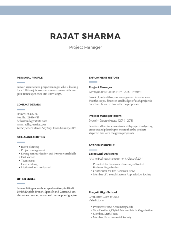 Dice Resume | 10 Minimalist Modern and Editable Resume Templates