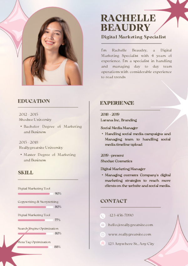 Dice Resume | 10 Designer Resume Editable Templates - Image 2