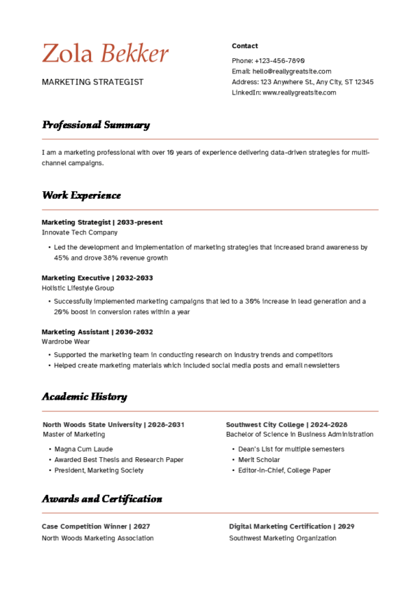 Dice Resume | 10 ATS Friendly and Editable Resume Templates - Image 10