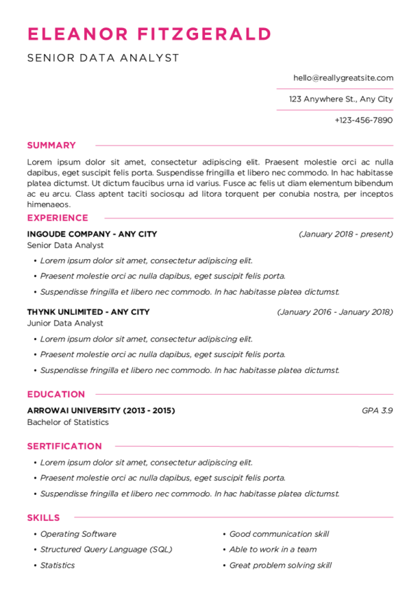 Dice Resume | 10 ATS Friendly and Editable Resume Templates