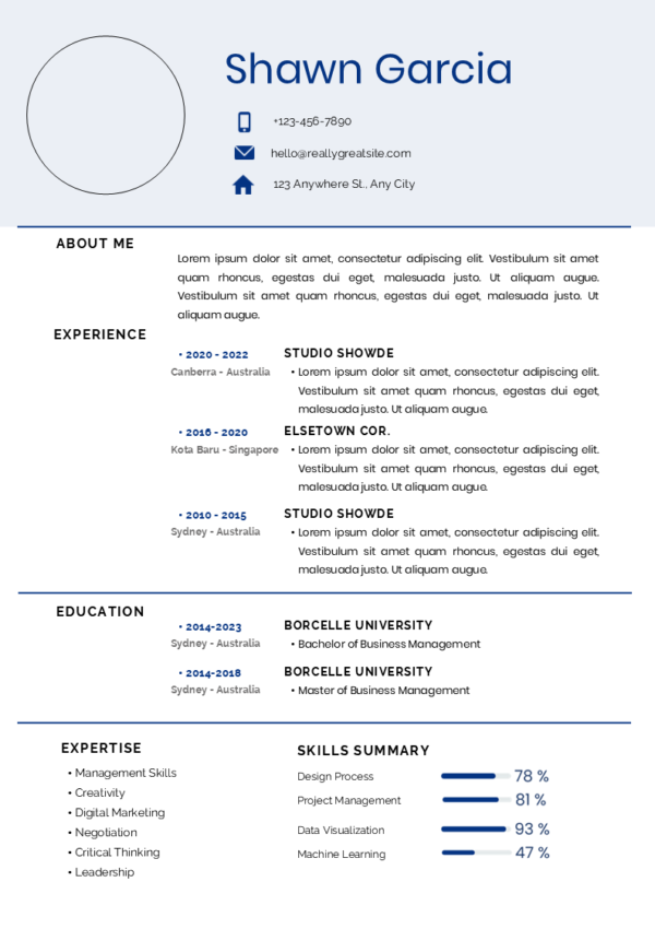 Dice Resume | 10 Minimalist Modern and Editable Resume Templates - Image 8